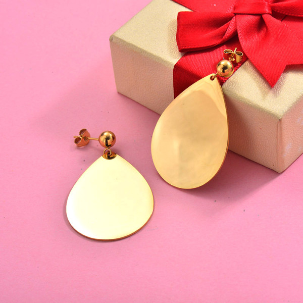 18K Gold Plated Statement Drop Earrings