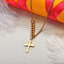 Sale Online 18K Gold Plated Cross Necklace