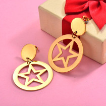 18K Gold Plated Star Statement Earrings