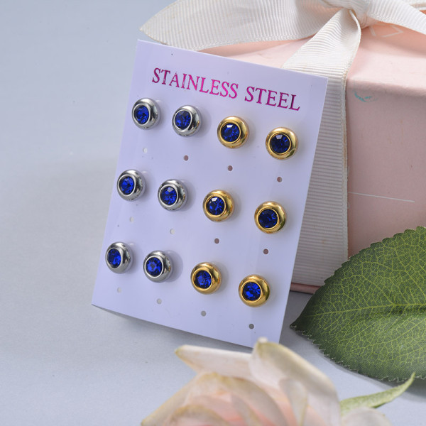 Stainless Steel Earring Sets -SSEGG126-29413