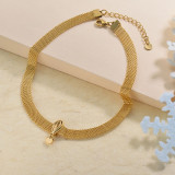 Stainless Steel Choker Necklace -SSNEG142-29550