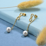 Stainless Steel Drop Earrings -SSEGG126-29424