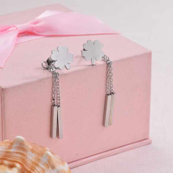Stainless Steel Drop Earrings -SSEGG126-29459