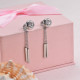 Stainless Steel Drop Earrings -SSEGG126-29457