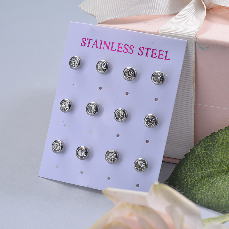 Stainless Steel Earring Sets -SSEGG126-29394