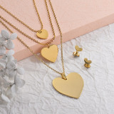 Stainless Steel Multilayer Heart Necklace Sets -SSCSG142-29580