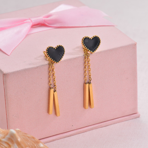 Stainless Steel Drop Earrings -SSEGG126-29479