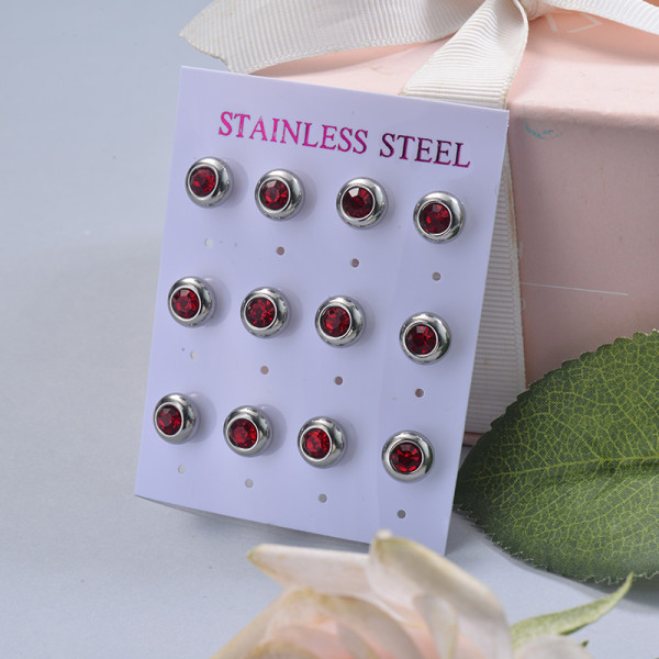 Stainless Steel Earring Sets -SSEGG126-29411