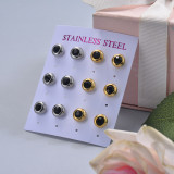 Stainless Steel Earring Sets -SSEGG126-29387