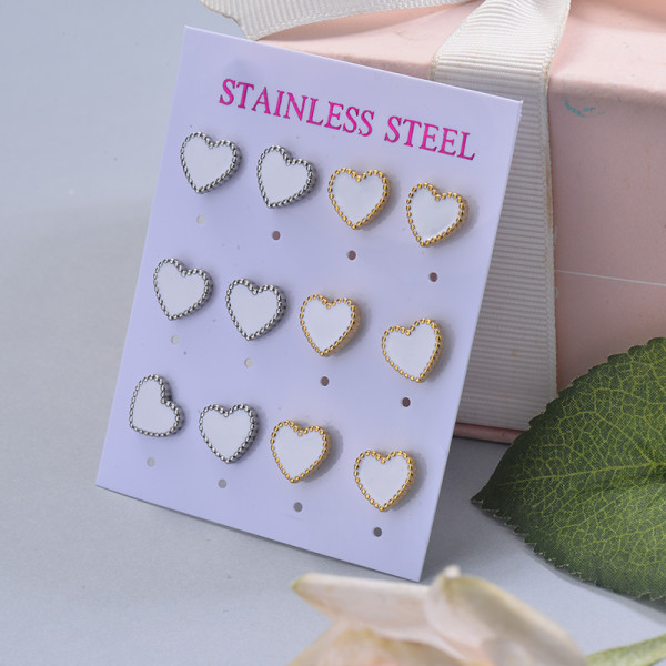 Stainless Steel Earring Sets -SSEGG126-29405