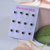 Stainless Steel Earring Sets -SSEGG126-29403