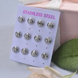 Stainless Steel Earring Sets -SSEGG126-29397