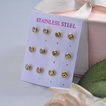 Stainless Steel Earring Sets -SSEGG126-29392