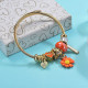 Brass Charm Bangle Bracelets for Women -BRBTG89-29374