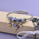 Brass Charm Bangle Bracelets for Women -BRBTG89-29348