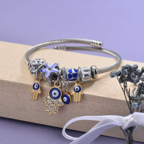 Brass Charm Bangle Bracelets for Women -BRBTG89-29348