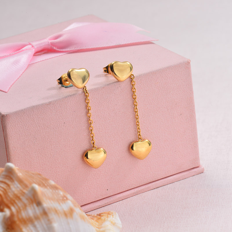 Stainless Steel Drop Earrings -SSEGG126-29444