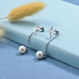 Stainless Steel Drop Earrings -SSEGG126-29418