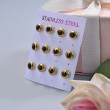 Stainless Steel Earring Sets -SSEGG126-29386