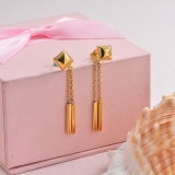 Stainless Steel Drop Earrings -SSEGG126-29494