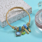 Brass Charm Bangle Bracelets for Women -BRBTG89-29381
