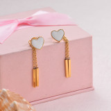 Stainless Steel Drop Earrings -SSEGG126-29480