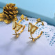 Stainless Steel Butterfly Cuff Earrings -SSEGG142-29657