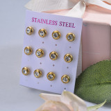 Stainless Steel Earring Sets -SSEGG126-29395