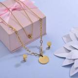 Stainless Steel Multilayer Necklace Sets -SSCSG142-29629