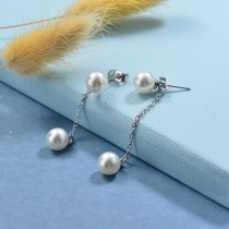 Stainless Steel Drop Earrings -SSEGG126-29422