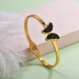 Stainless Steel Butterfly Cuff Bangles -SSBTG143-29254