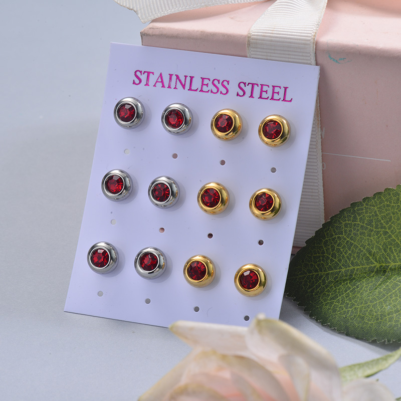 Stainless Steel Earring Sets -SSEGG126-29410