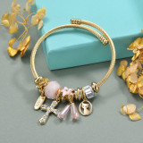 Brass Charm Bangle Bracelets for Women -BRBTG89-29364