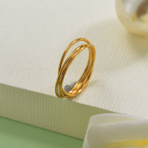 18K Gold Plated Dainty Band Rings Sets for Girls