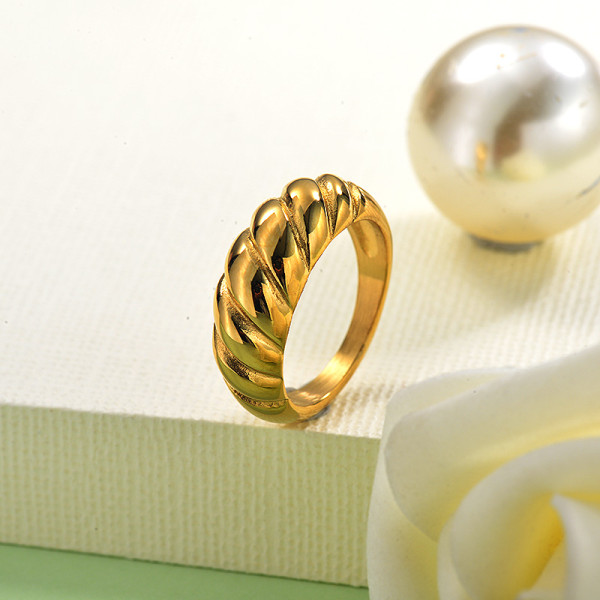 18K Gold Plated Minimalist Rings for Girls