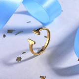 18k Gold Plated Minimalist T Ring