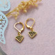Pendientes de Cobre y con Aro en Acero -SSEGG154-30212