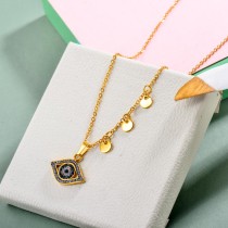 Stainless Steel Evil Eye Necklace