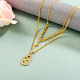 Stainless Steel Multilayered Necklace