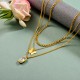 Stainless Steel Multilayered Butterfly Necklace