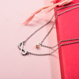 Stainless Steel Infinity Mom Layered Necklace
