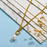 Stainless Steel Pearl Necklace