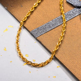 Stainless Steel Braided Chain Necklace
