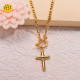 Stainless Steel Cross Pendant Necklace