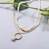 Fresh Water Pearl Double Layered Necklace