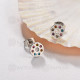 Aretes Multi Color en Acero Inoxidable -SSEGG143-9575