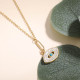 Stainless Steel 18k Gold Plated Necklace -SSNEG142-31579