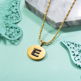 Stainless Steel 18k Gold Plated Necklace -SSNEG142-31783