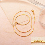 Stainless Steel 18k Gold Plated Chains -SSCDG143-31752