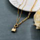 Stainless Steel 18k Gold Plated Necklace -SSNEG142-31673